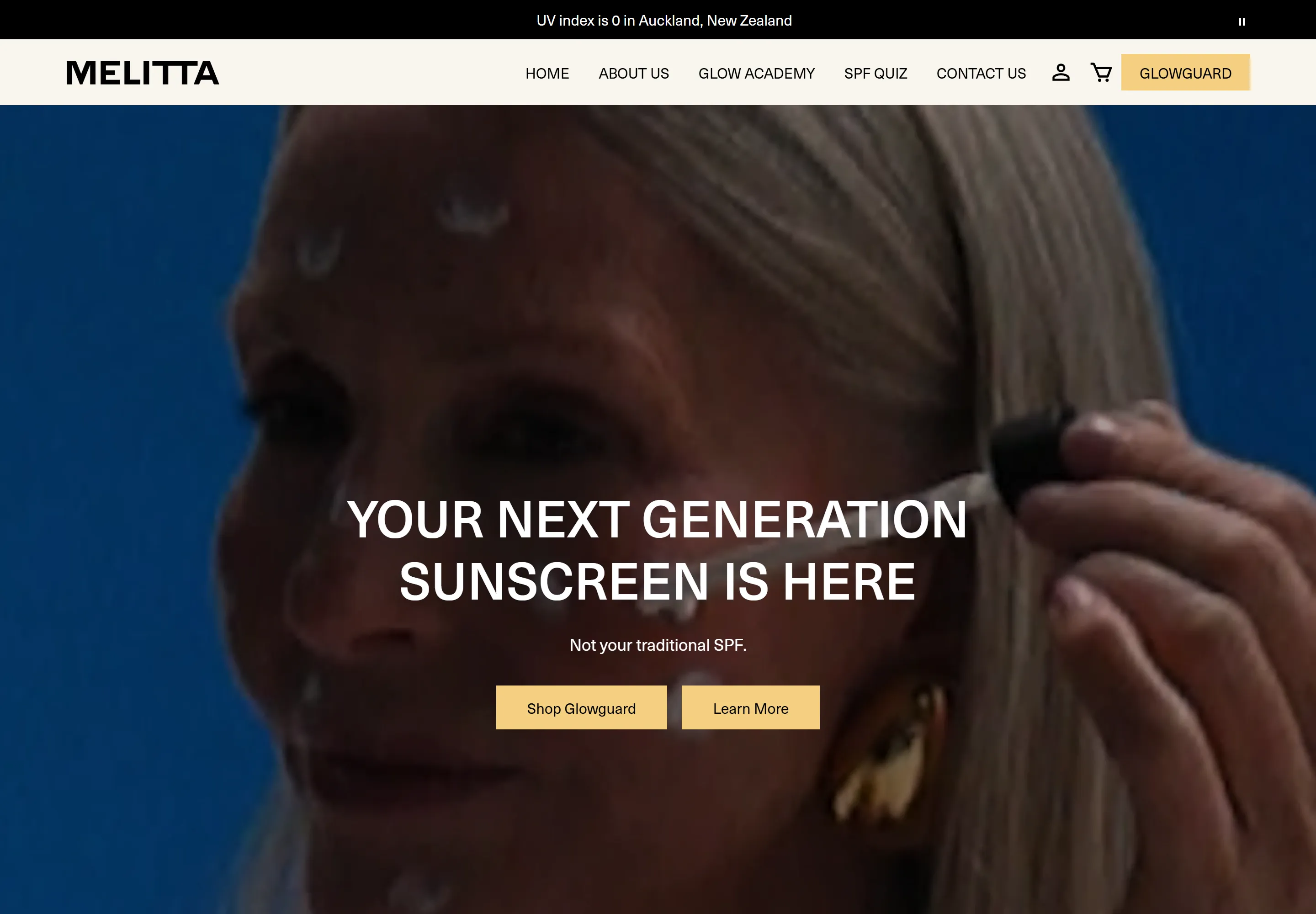 Melitta Skin website