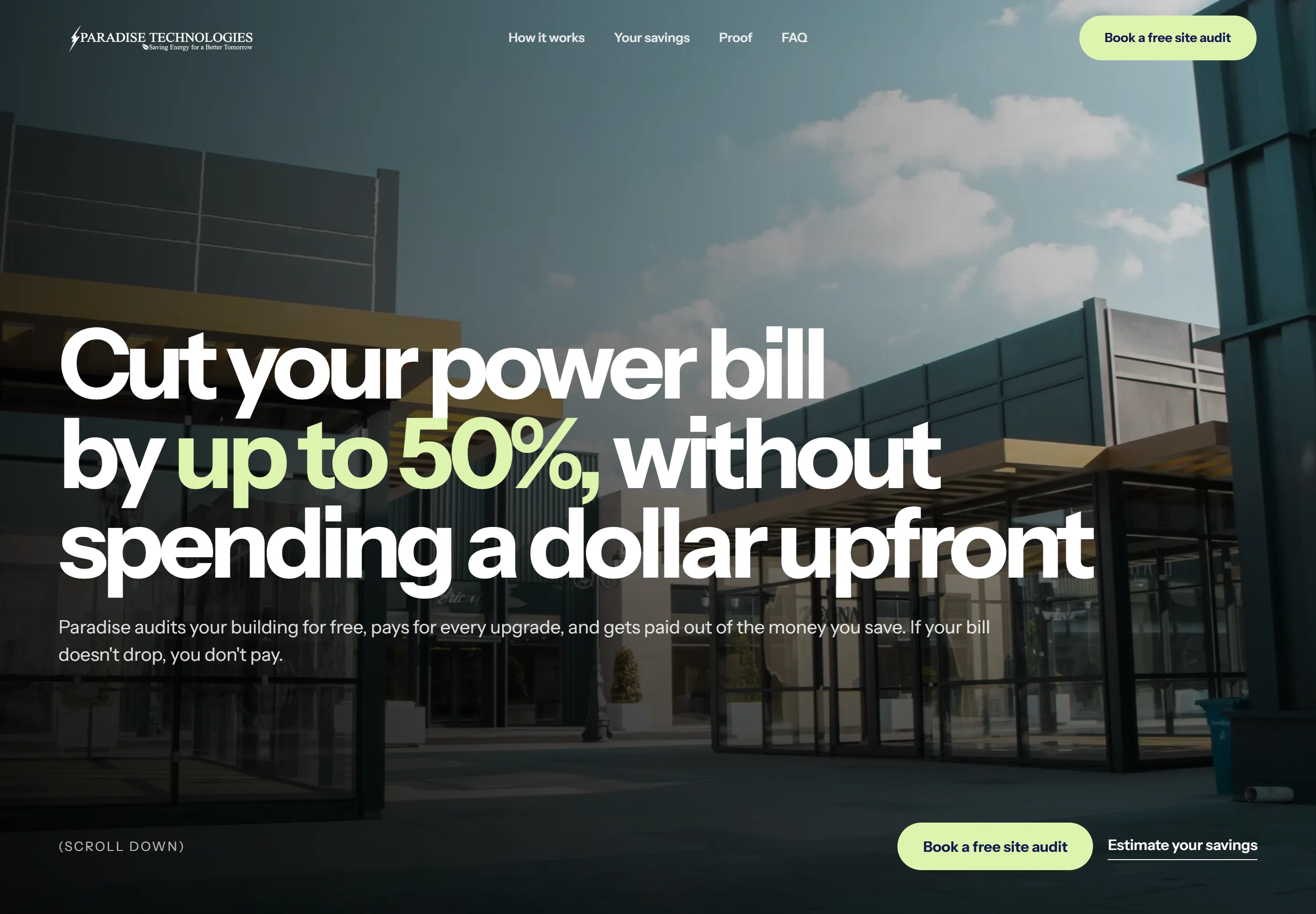 Paradise Energy Solutions website